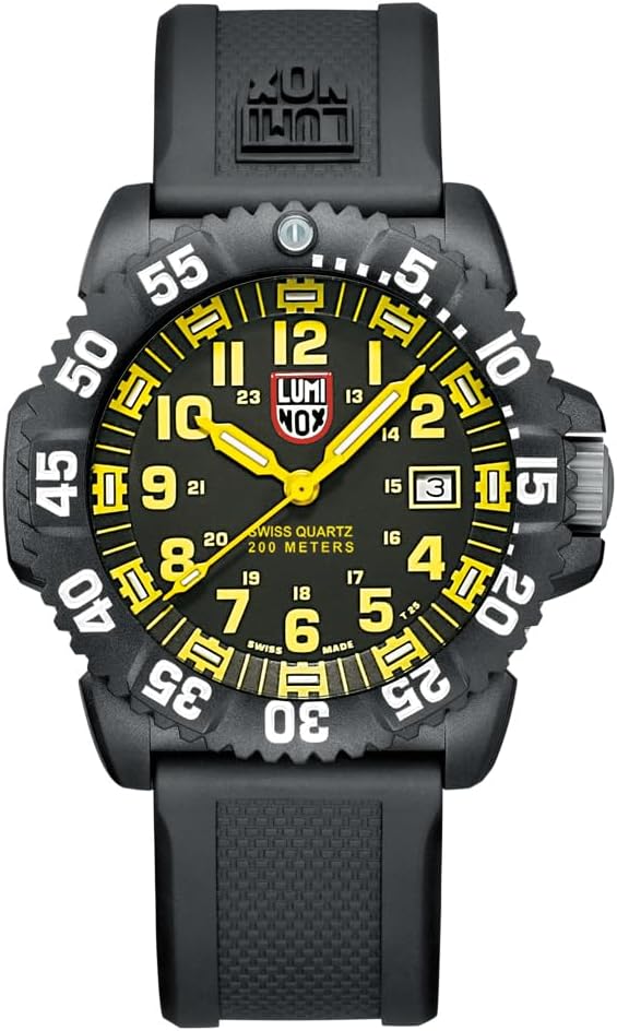 Luminox – Mens Watch – Original Navy Seal 3050 Series 44 mm – X3.CZ59 – Mens Dive Watch – Swiss Quartz – Swiss Made – 200M Water Resistant – Hardened Mineral Crystal – CARBONOX…