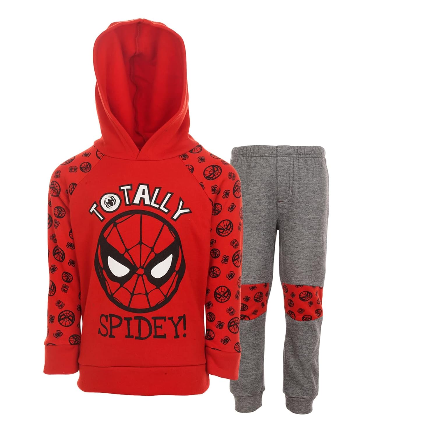 Marvel Avengers Spider-Man Fleece Pullover Hoodie and Jogger Pants Outfit Set Toddler to Big Kid Sizes (2T – 18-20)