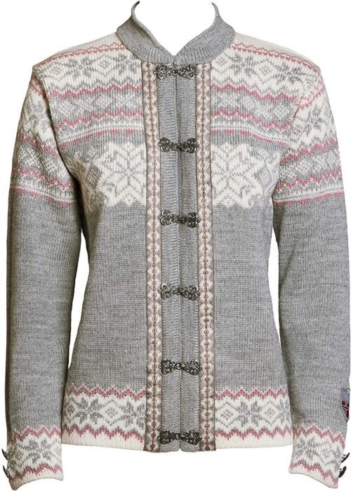 Norlender Norwegian 100% Wool Voss Cardigan Sweater w/Free 100% Wool Ski Cap