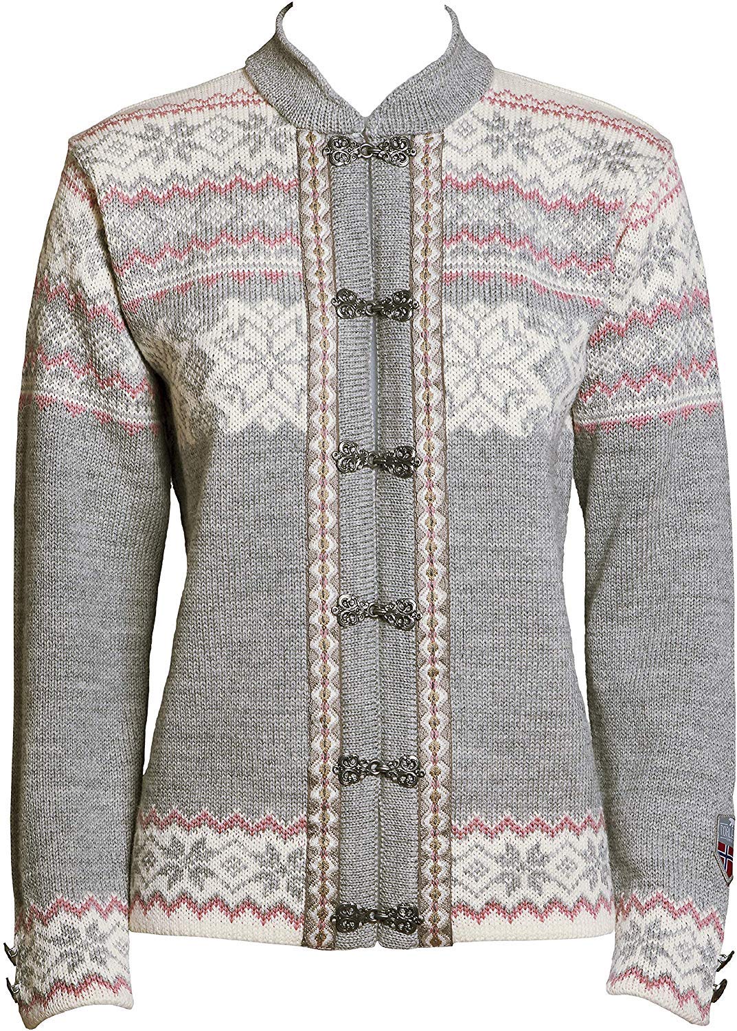 Norlender Norwegian 100% Wool Voss Cardigan Sweater w/Free 100% Wool Ski Cap