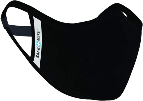 Safe+Mate x Case-Mate - Cloth Face Mask - Washable & Reusable - Adult L/XL - Cotton - Includes Filter - Black