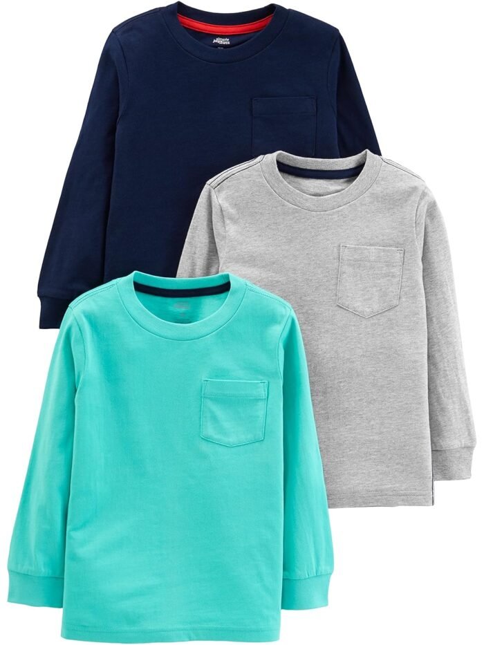 Simple Joys by Carter's Boys 3-Pack Long Sleeve Shirts