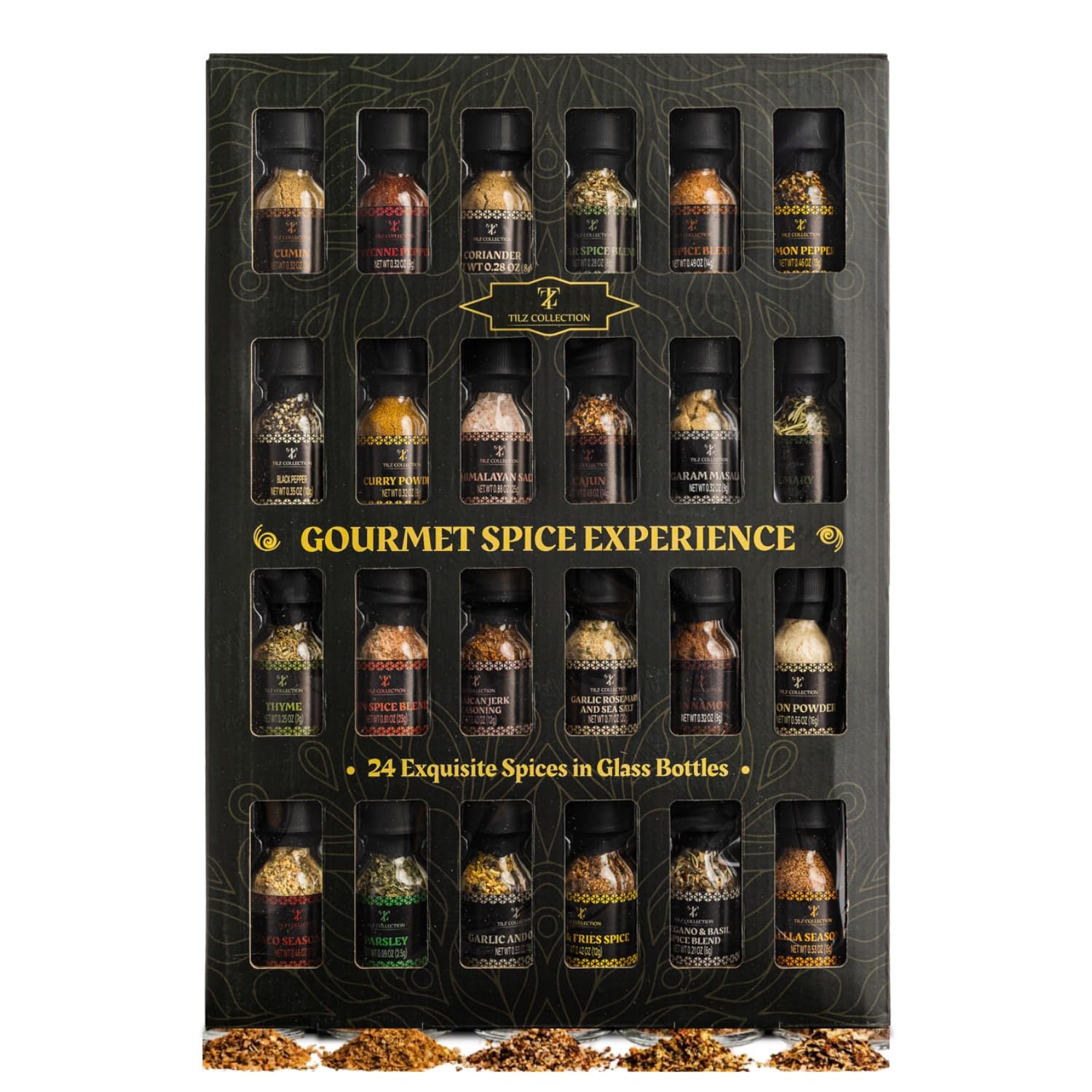 Spice Gift Set -24 Gourmet Spices For Cooking, Grilling, Rubs, Mixed Spice, Herbs, Spices & Seasonings, All Purpose Seasoning, Cooking Gifts For Men, Women, Birthday,…