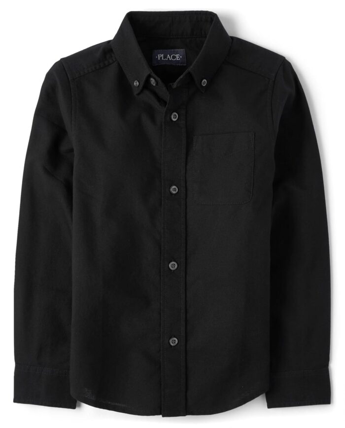 The Children's Place Boys Long Sleeve Oxford Button Down Shirt