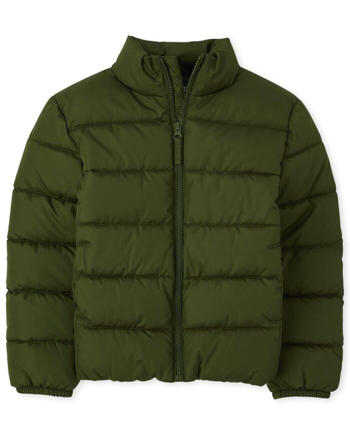 The Children's Place boys Medium Weight Puffer Jacket, Wind, Water-resistant
