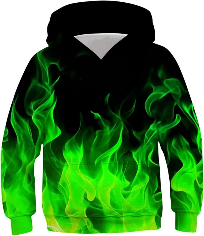 TUONROAD Boys Girls Hoodies 3D Printed Cool Hooded Lightweight 6-16T Hooded Pullover Sweatshirt for Kids