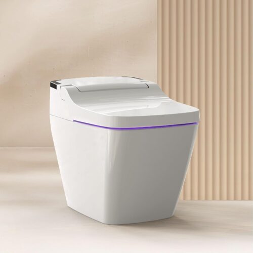 VOVO STYLEMENT TCB-090S Smart Bidet Toilet for bathrooms, Elongated One Piece Toilet, 1.12 GPF, Auto Dual Flush, ADA Chair Height, Heated Seat, Made in Korea