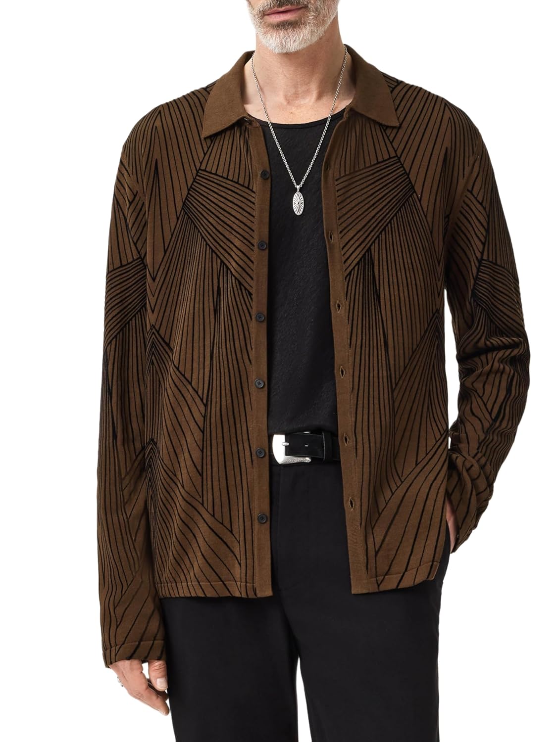 John Varvatos Mens Dorian Sweater