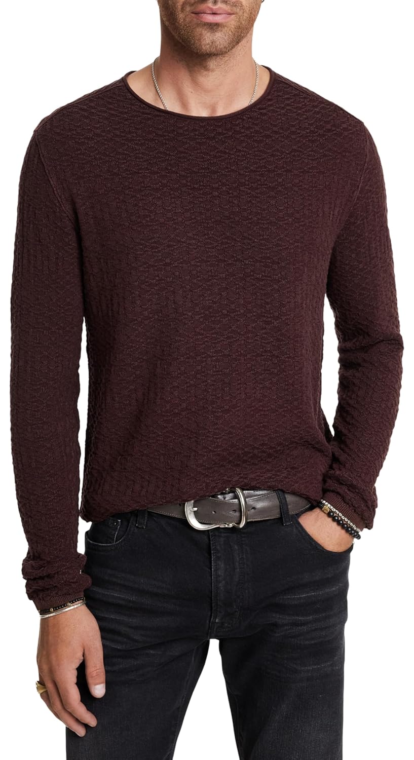 John Varvatos Mens Riley Crew