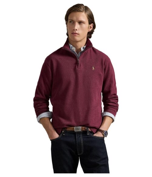 POLO RALPH LAUREN mens Estate- Rib Quarter Zip Pullover