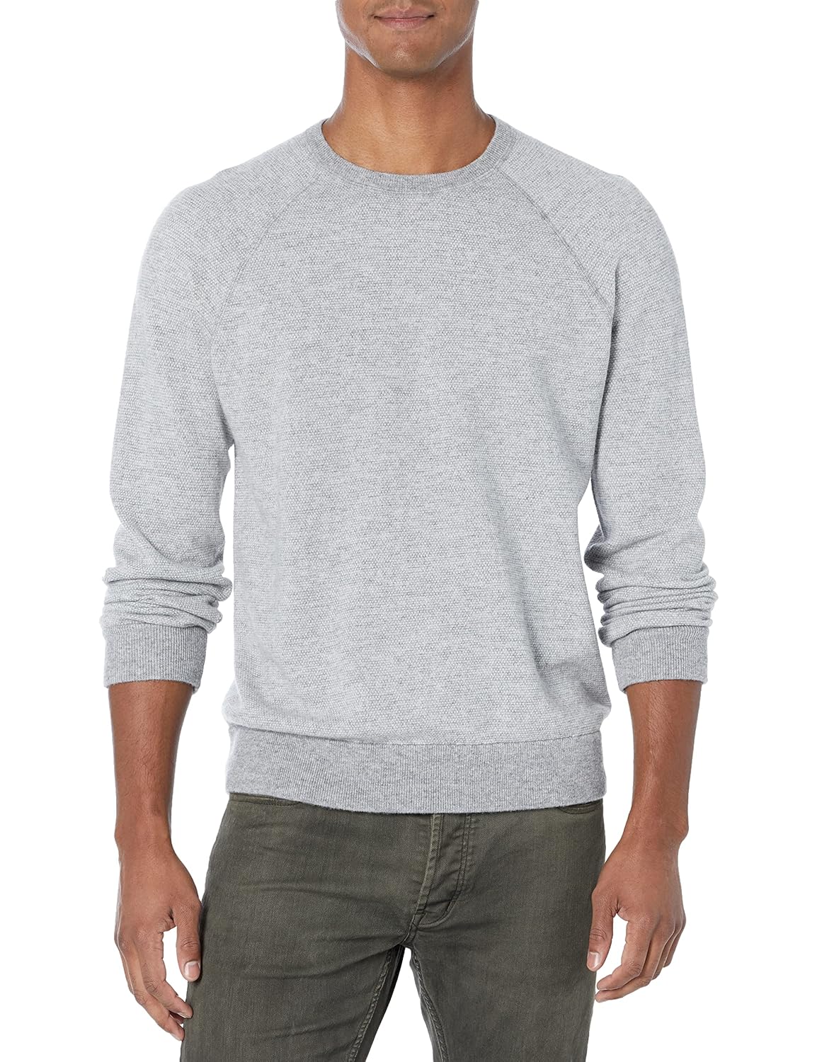 Vince Men’s Birdseye Raglan Long Sleeve Crew