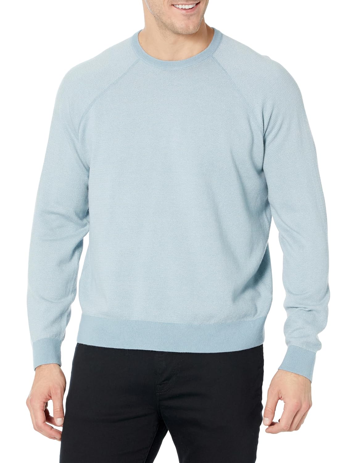 Vince Men’s Birdseye Raglan Long Sleeve Crew